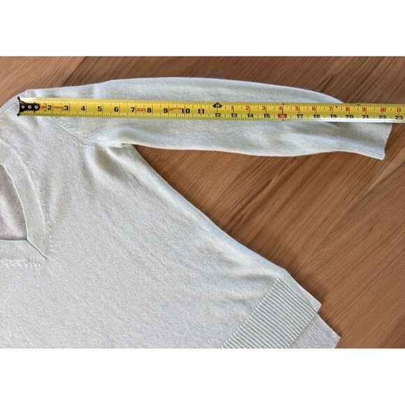 Sax Fifth Avenue 100% Cashmere Mint Green V Neck Sweater XS Old Money Soft Cozy - Picture 12 of 12